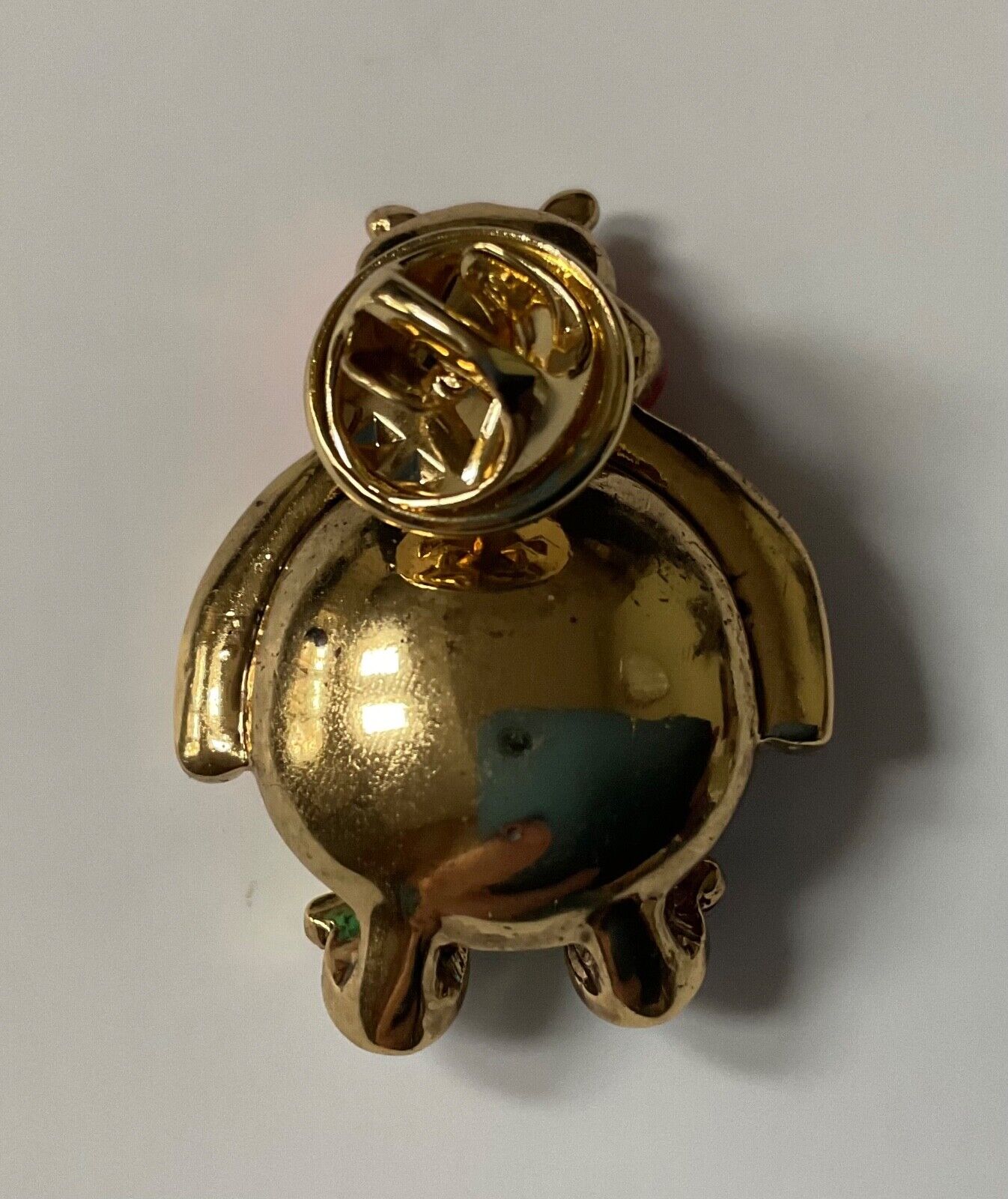Butler & Wilson Hippopotumus pin badge enamal and auoura borealis crystal
