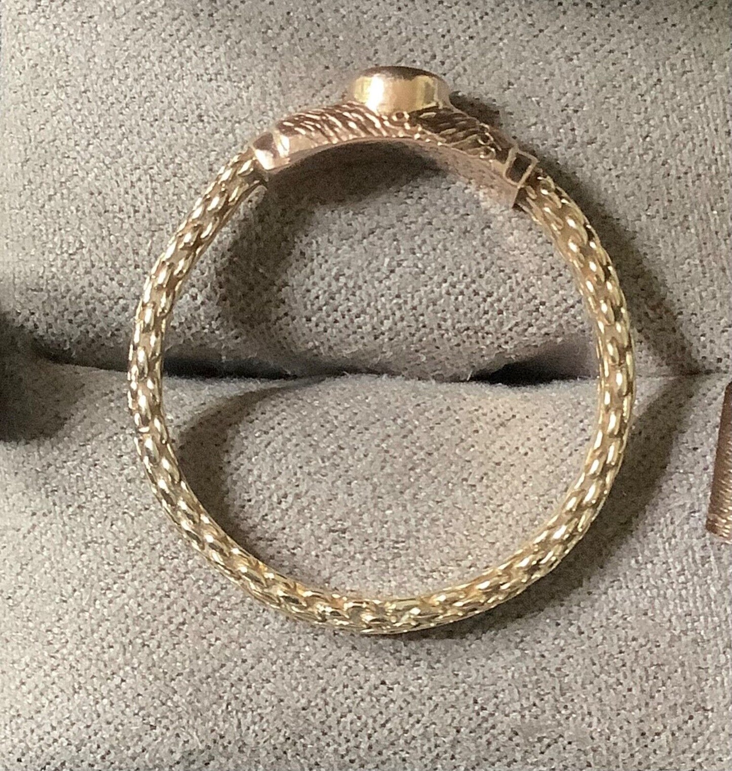 Clogau 9ct Sapphire birthstone weave ring size V1/2 yellow and rose gold RARE