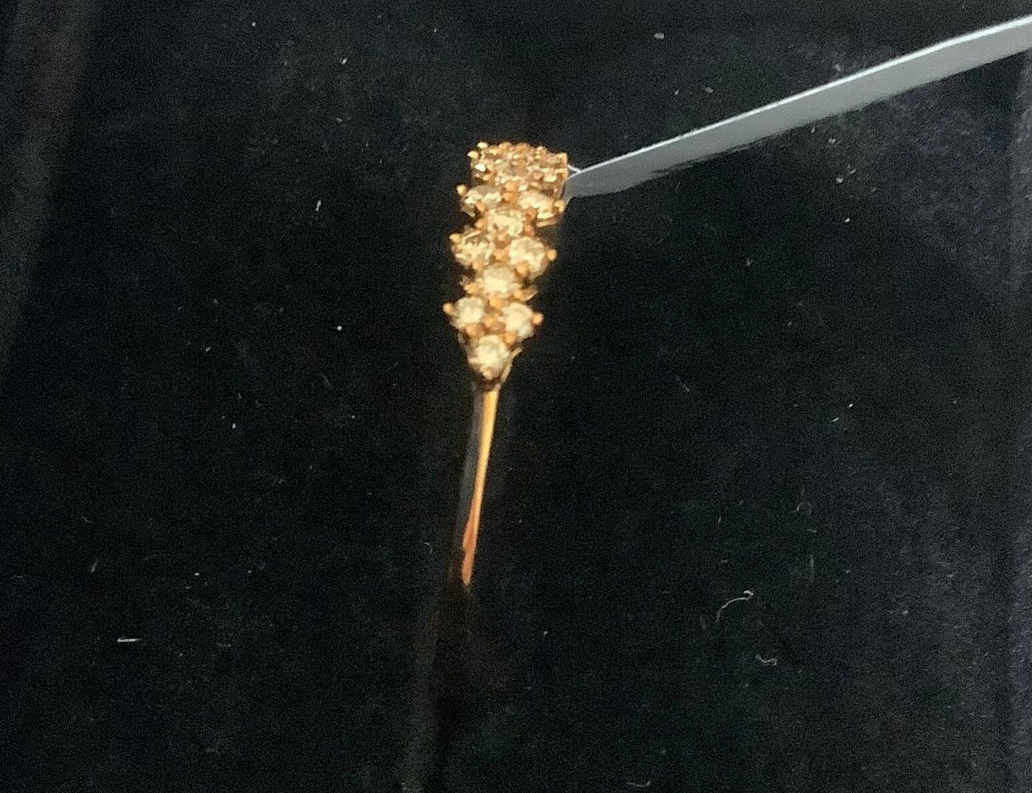 1/4ct Golden Ivory Diamonds 9ct ring size R1/2 yellow gold with certificate