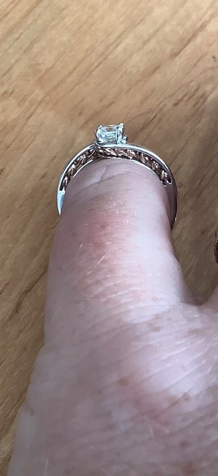 Clogau 9ct Diamond Fairy-Tale 0.31ct engagement ring K white rose gold RRP £1800