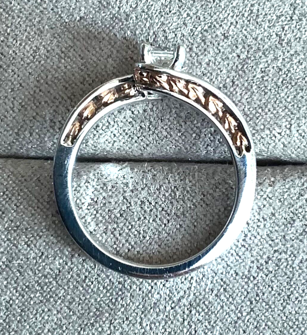 Clogau 9ct Diamond Fairy-Tale 0.31ct engagement ring K white rose gold RRP £1800