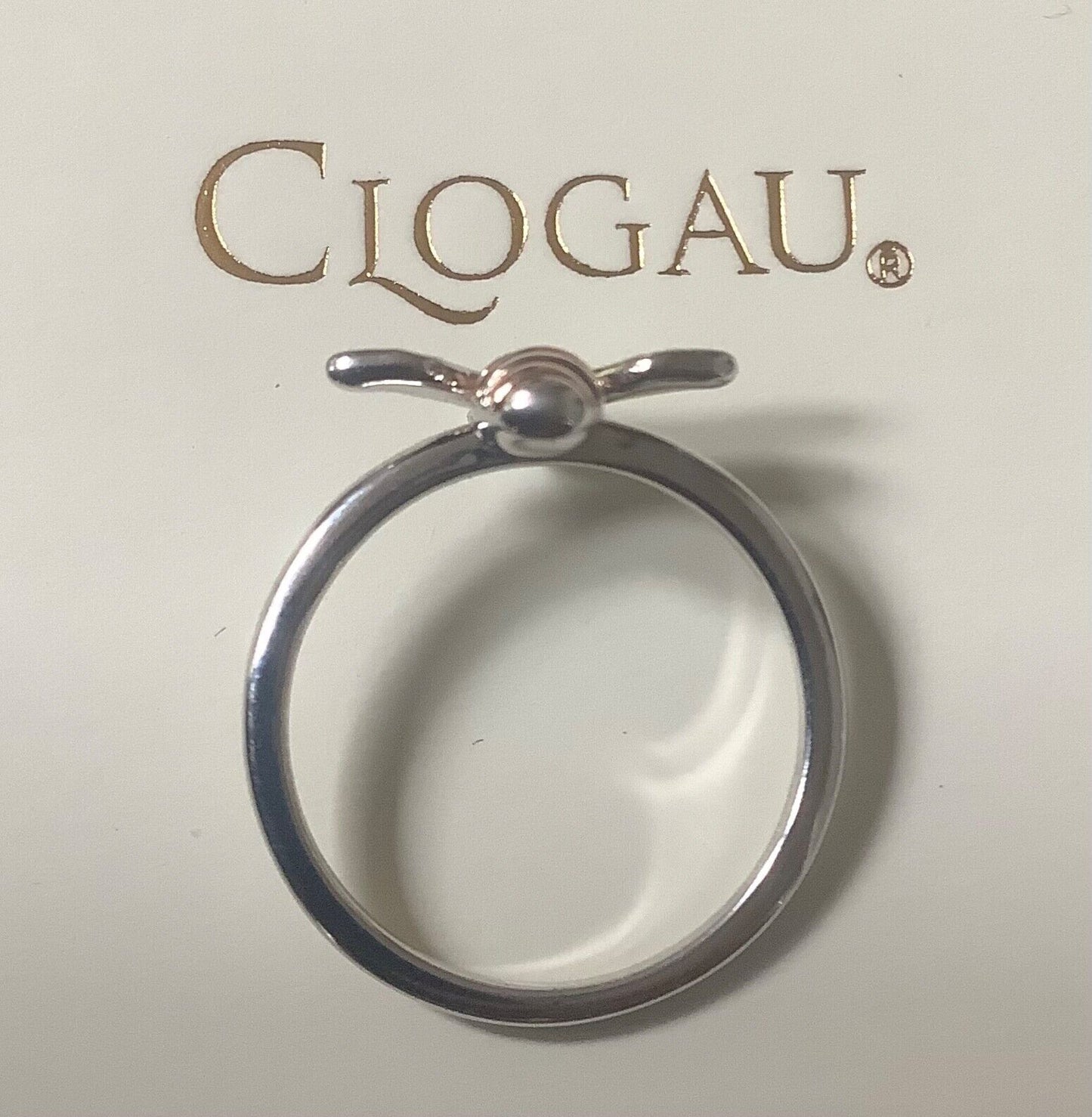 Clogau Honey Bee ring size P silver and rose gold