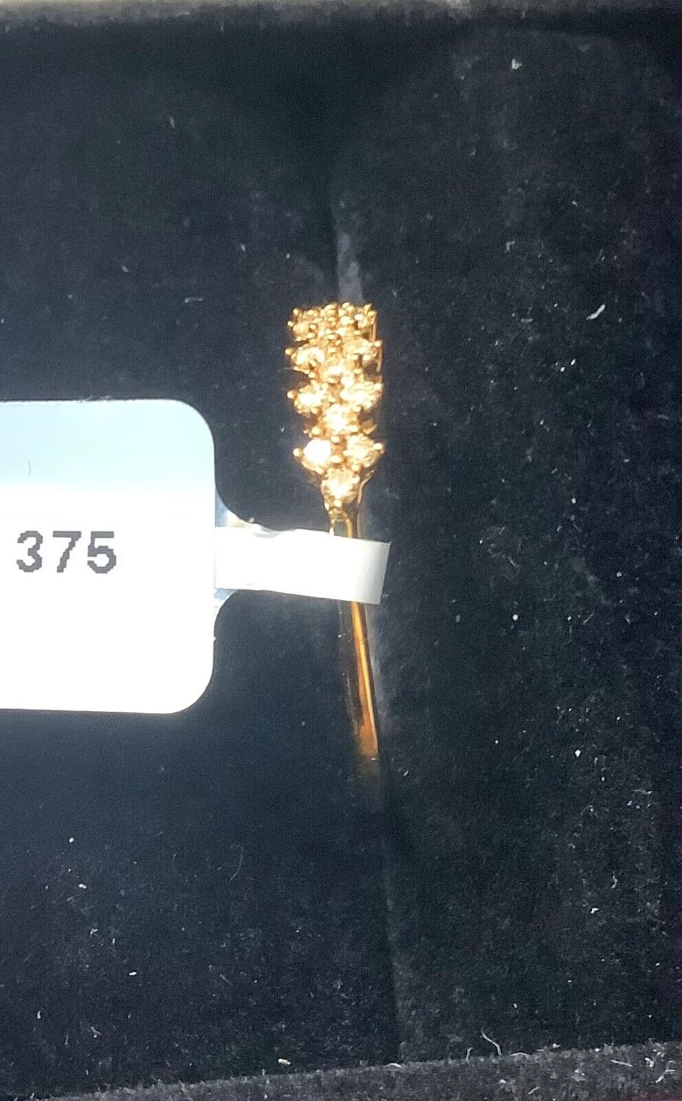 1/4ct Golden Ivory Diamonds 9ct ring size R1/2 yellow gold with certificate