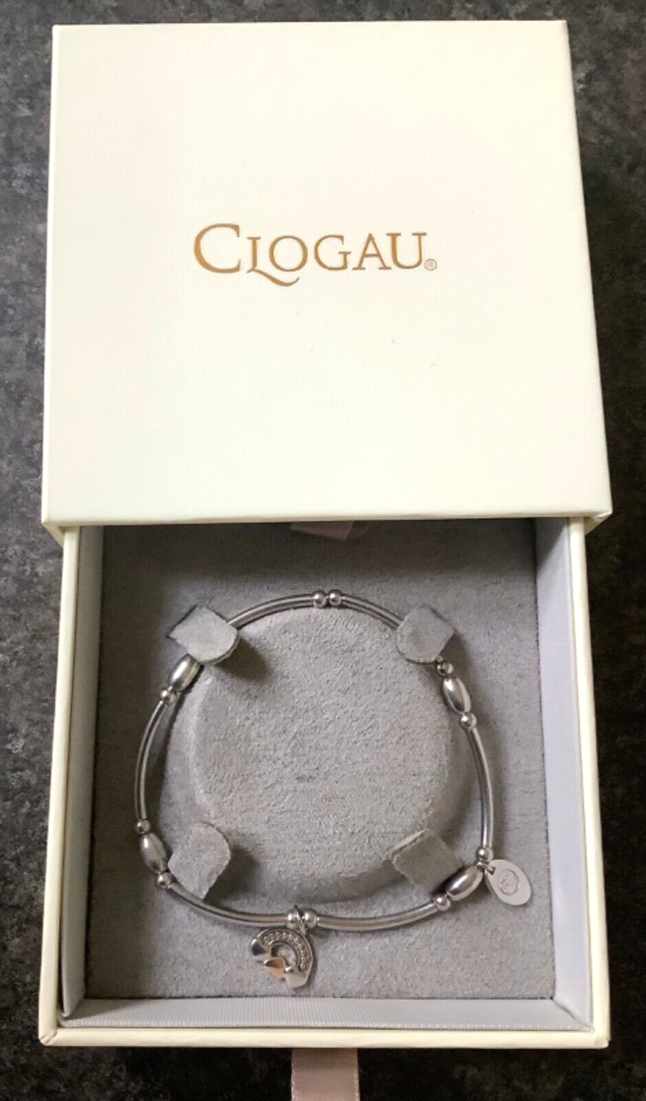 Clogau Enfys Bach affinity bracelet silver and rose gold