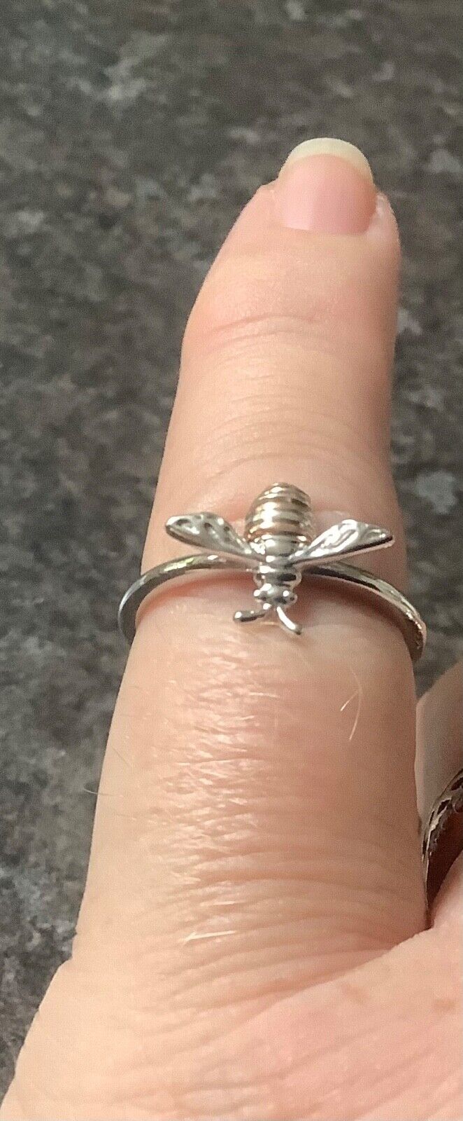 Clogau Honey Bee ring size M silver and rose gold