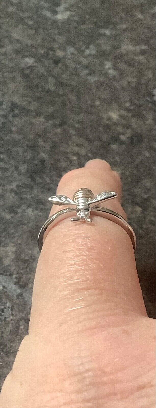 Clogau Honey Bee ring size M silver and rose gold