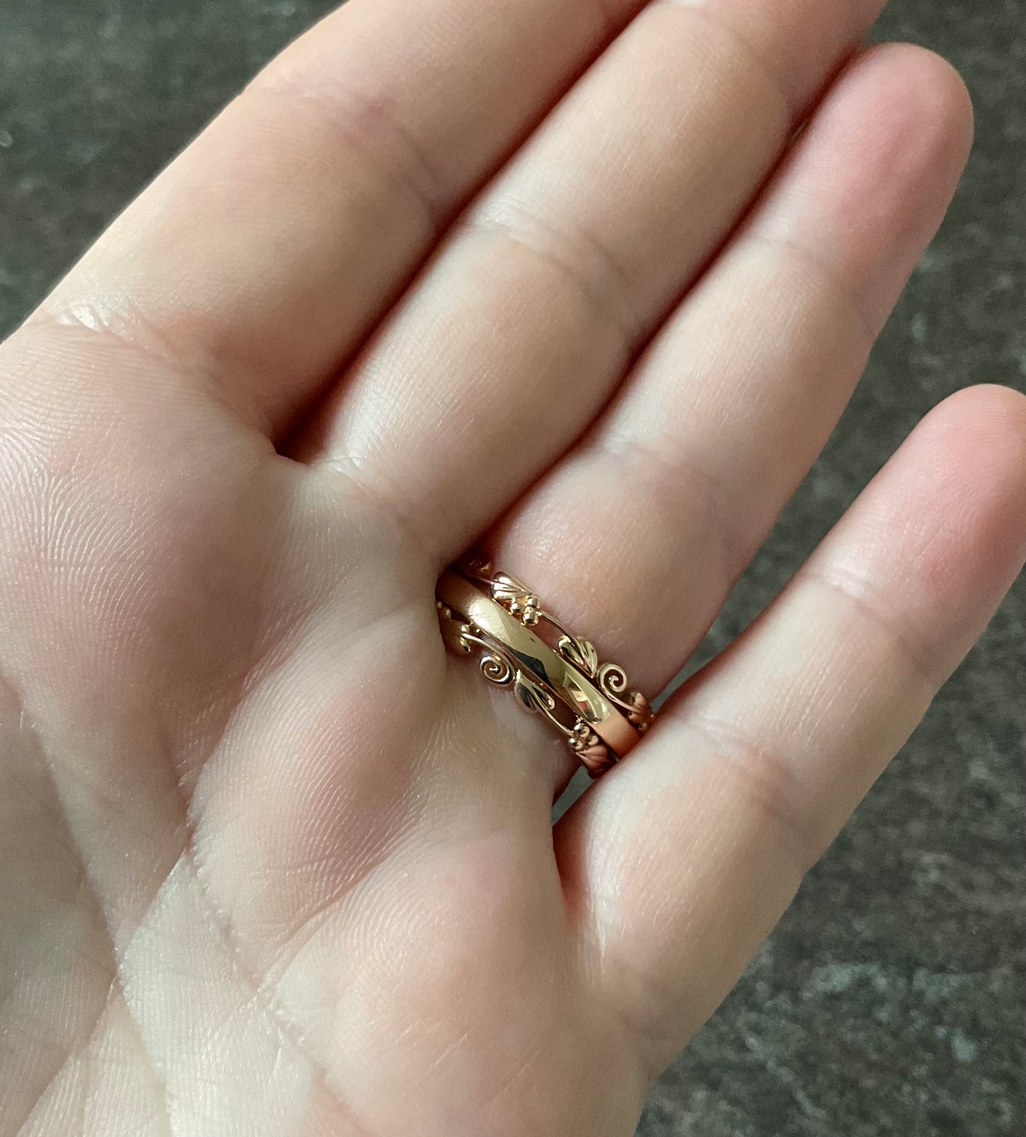 Clogau 1854 Am Byth 18ct Rose Gold Diamond ring size R1/2 6.32g