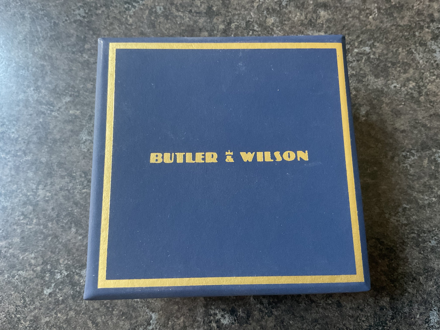 Butler and Wilson Swinging Monkeys silver tone crystal drop earrings sealed in original box