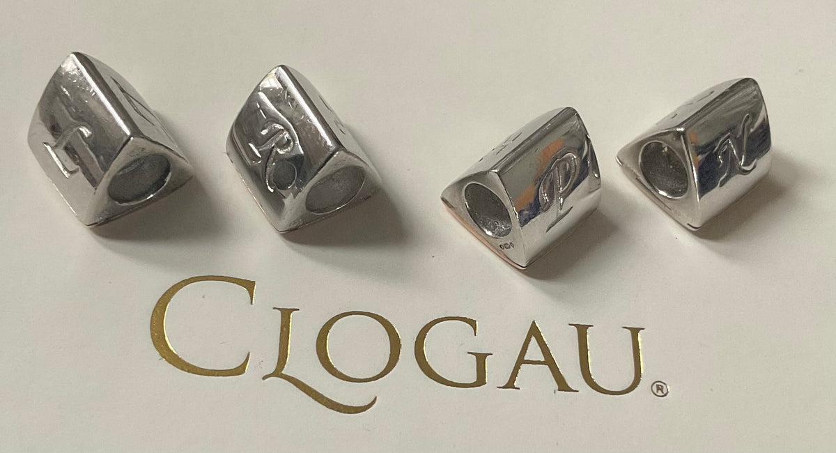 Clogau Initial Milestones Bead Charms L, R, N, P