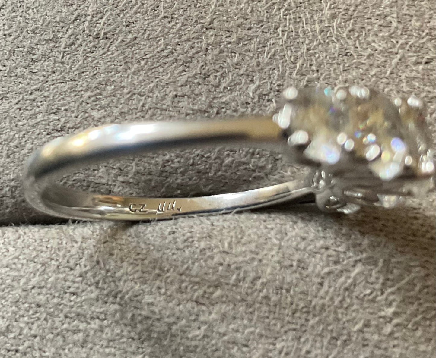 925 Michelle Mone CZ 5 stone ring size P