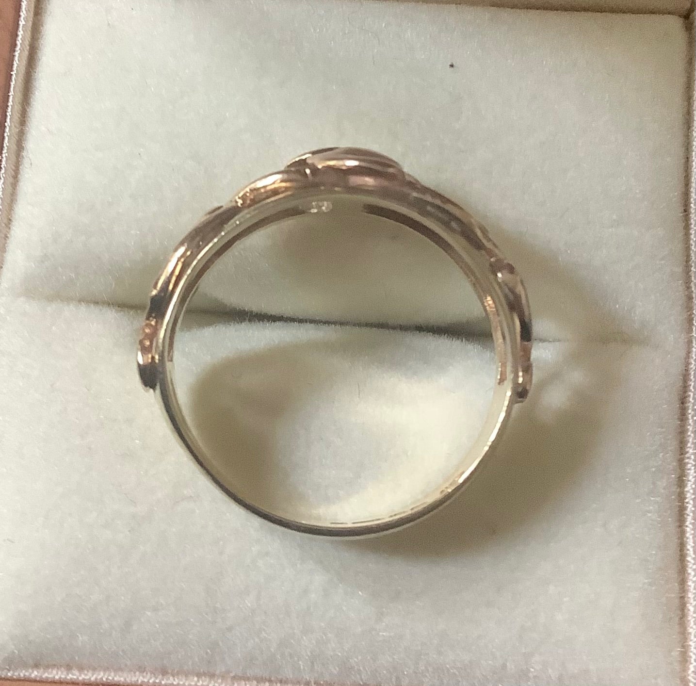 Clogau 9ct yellow and rose gold Tree of Life design ring size L