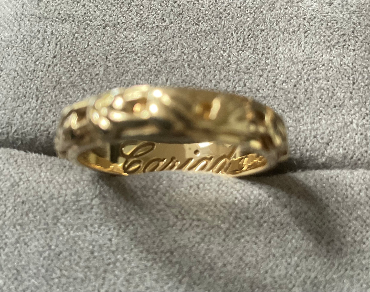 Clogau 18ct Solid Yellow Gold Tree of Life Cariad Wedding ring size P 6.29g