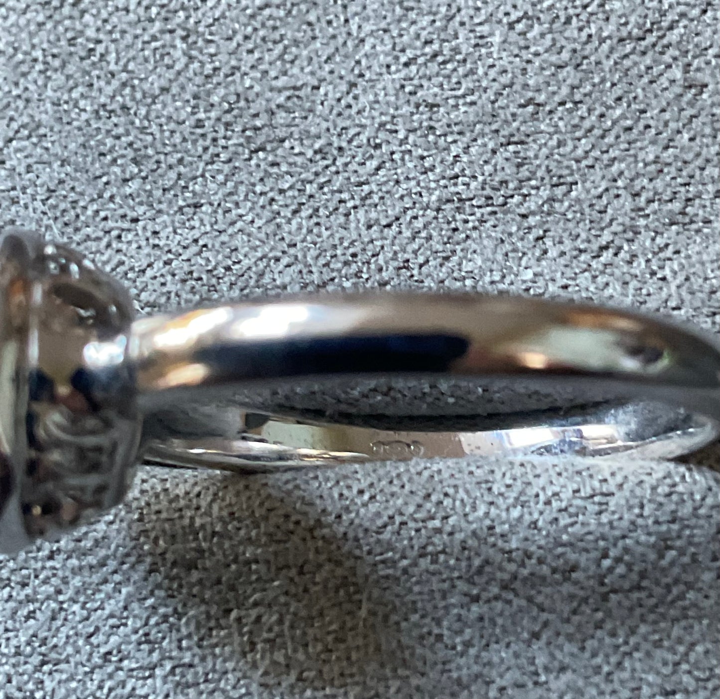 Clogau Ar Dan White Topaz Cocktail ring size Q in silver and rose gold