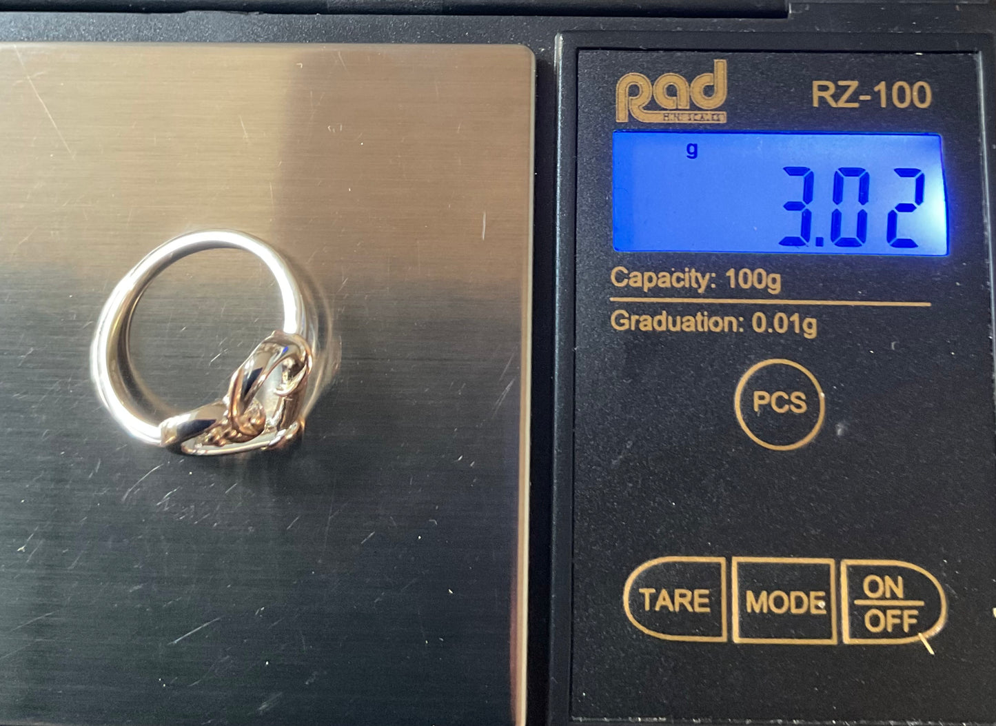 Clogau Tree of Life Vine Heart ring size M and P in silver and rose gold