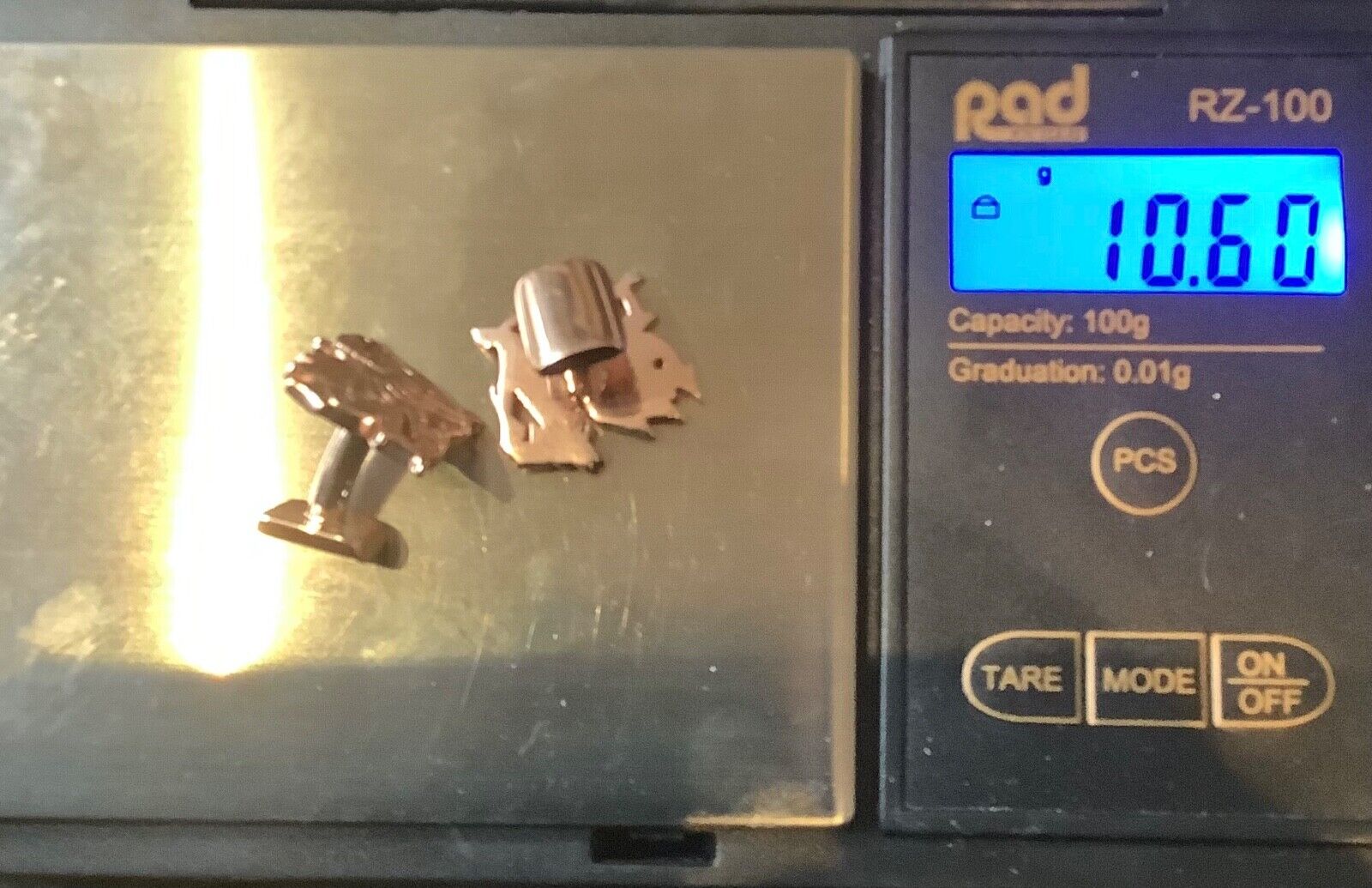 Clogau 9ct Diamond rose gold Welsh Dragon cufflinks vintage 10.6g