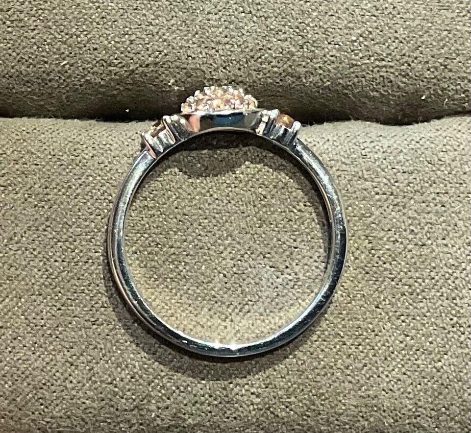 925 Andalusite round circle design ring size Q sterling silver