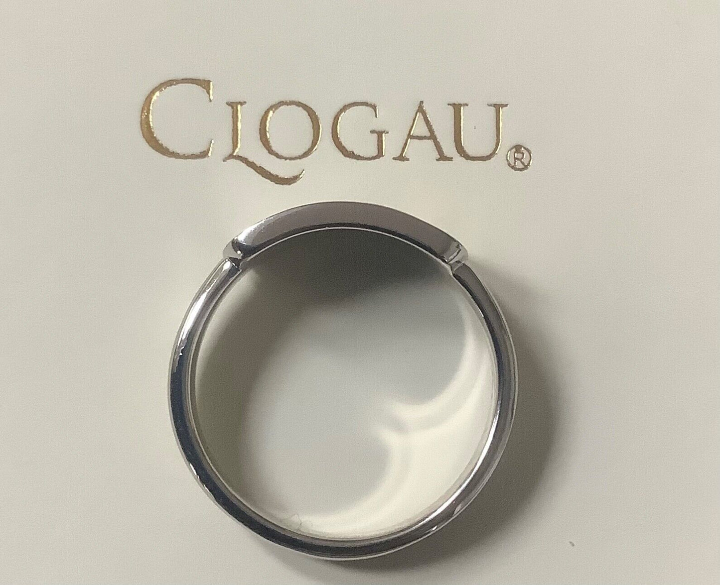 Clogau Tartan Slim ring size P Unisex ladies gents silver and rose gold RRP £129