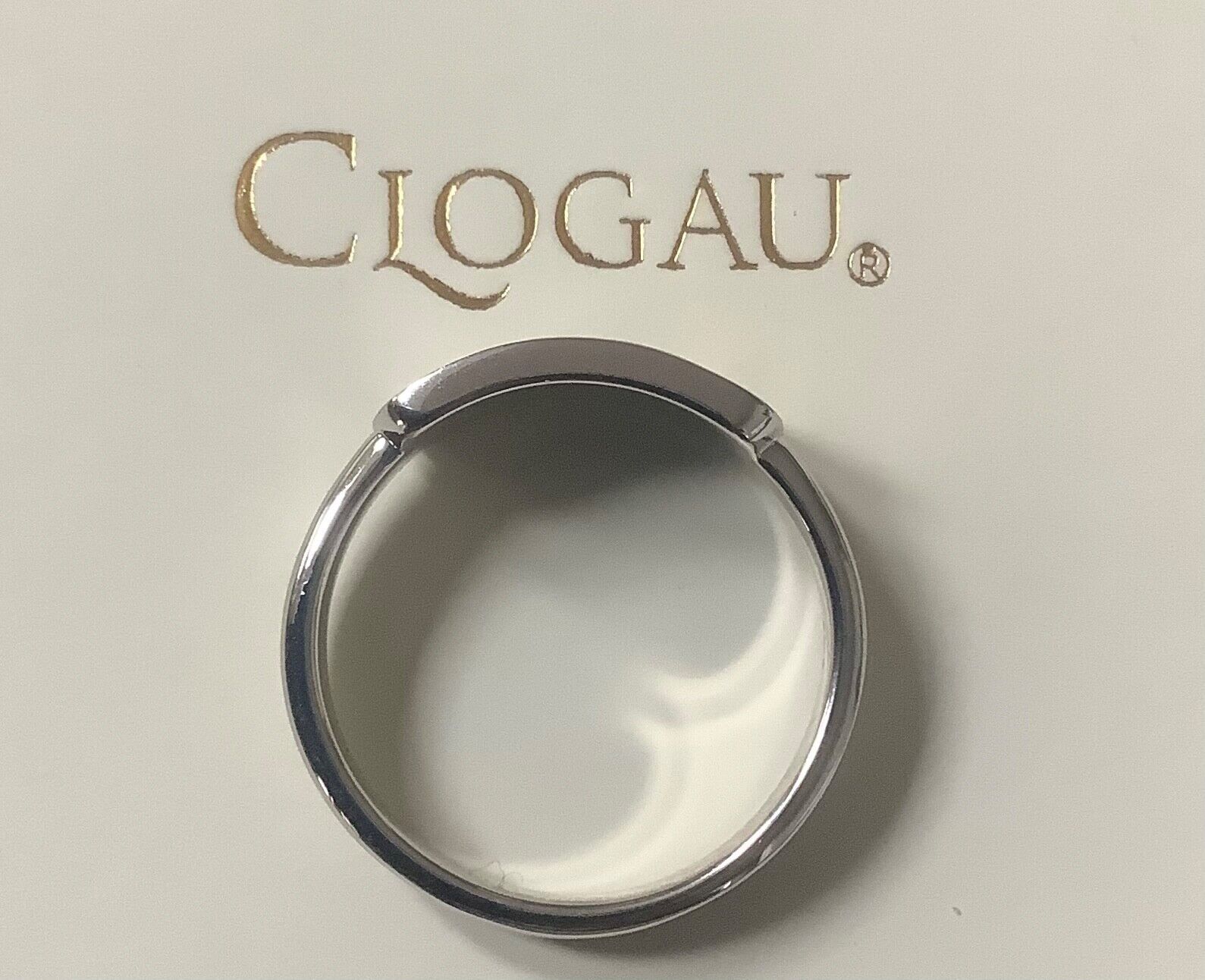 Clogau Tartan Slim ring size P Unisex ladies gents silver and rose gold RRP £129