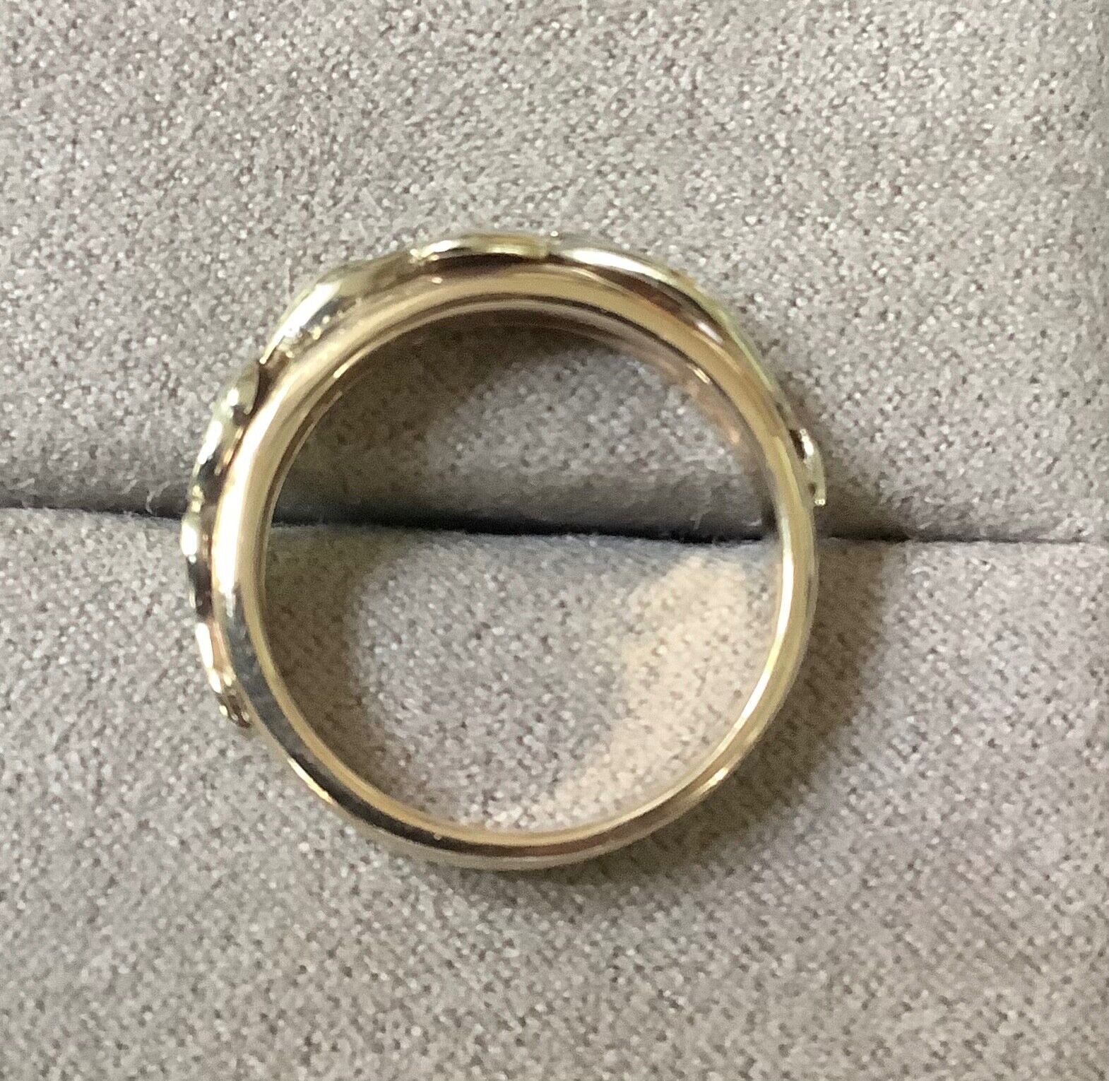 Clogau 9ct Tree of Life Moon white gold and yellow gold ring size O