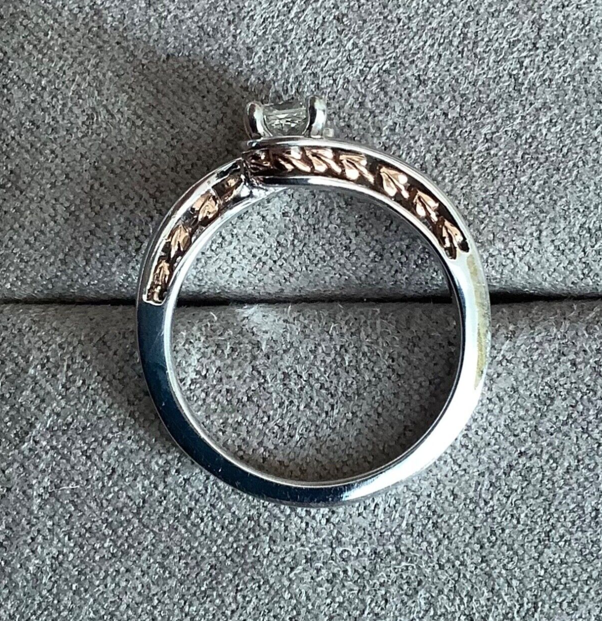 Clogau 9ct Diamond Fairy-Tale 0.31ct engagement ring K white rose gold RRP £1800