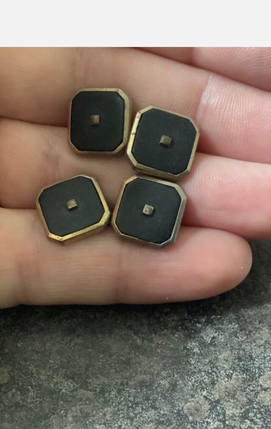 vintage cufflinks and tie clips bundle silver tone gold tone