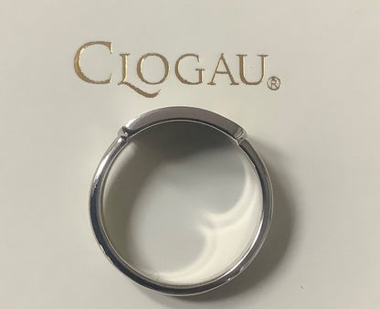 Clogau Tartan Slim ring size R Unisex ladies gents silver and rose gold RRP £129