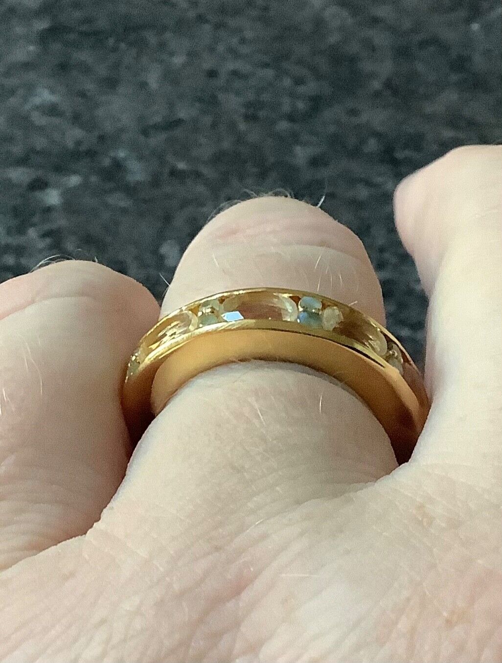 925 Serenite Ring with Orissa Alexandrite in Gold Plated Silver 2.04ct size P1/2
