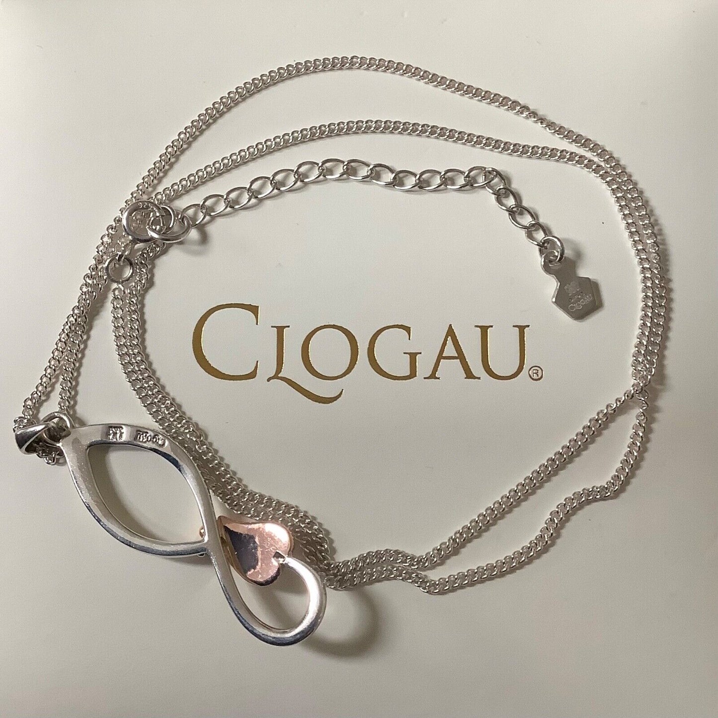 Clogau Tree of Life pendant necklace 18-20” silver and rose gold