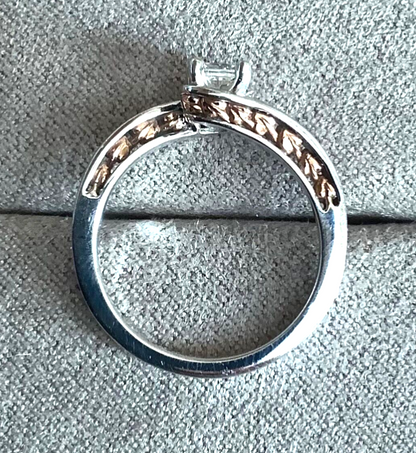 Clogau 9ct Diamond Fairy-Tale 0.31ct engagement ring K white rose gold RRP £1800