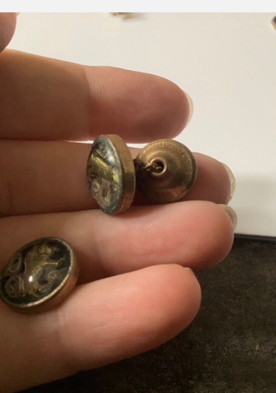 vintage cufflinks and tie clips bundle silver tone gold tone