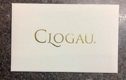 Clogau Ivy Leaves green jasper and white topaz ring size Q silver and rose gold