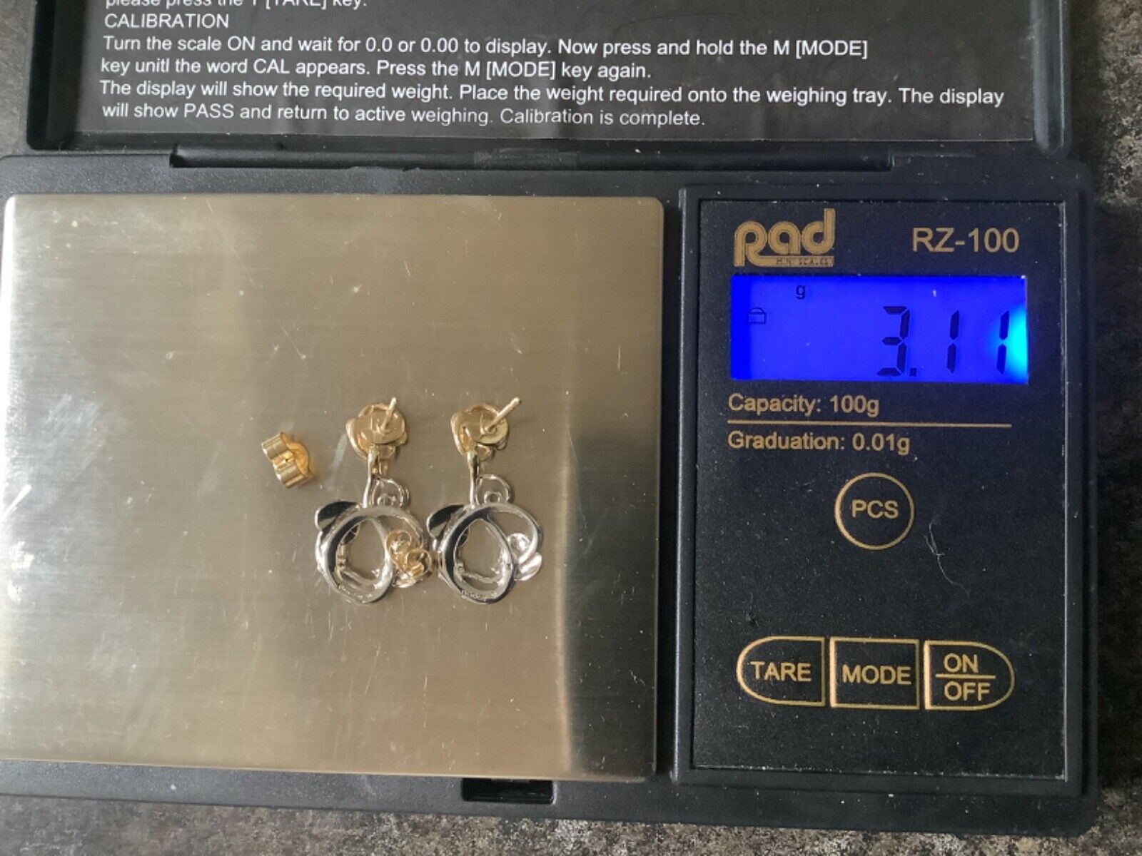Clogau 9ct white (Moon) gold and yellow gold Tree of Life drop earrings