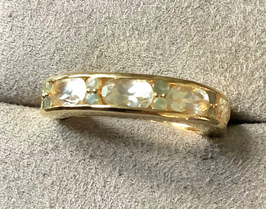 925 Serenite Ring with Orissa Alexandrite in Gold Plated Silver 2.04ct size P1/2