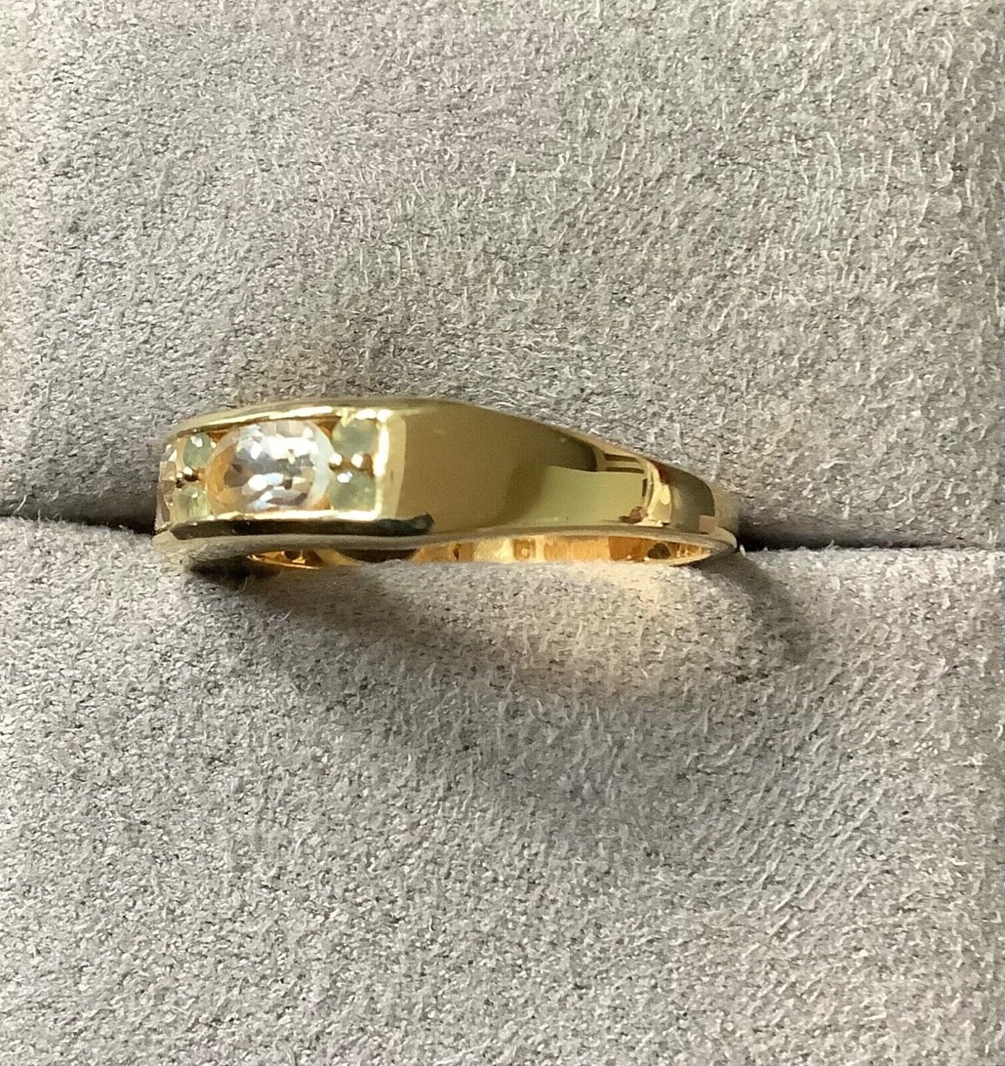925 Serenite Ring with Orissa Alexandrite in Gold Plated Silver 2.04ct size P1/2