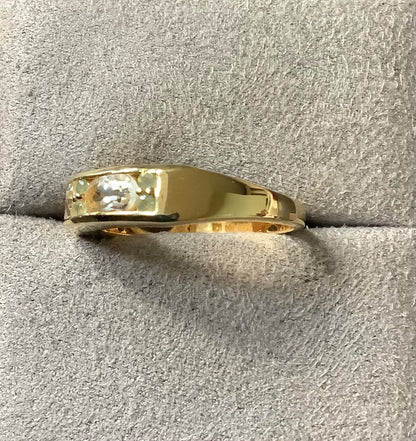 925 Serenite Ring with Orissa Alexandrite in Gold Plated Silver 2.04ct size P1/2