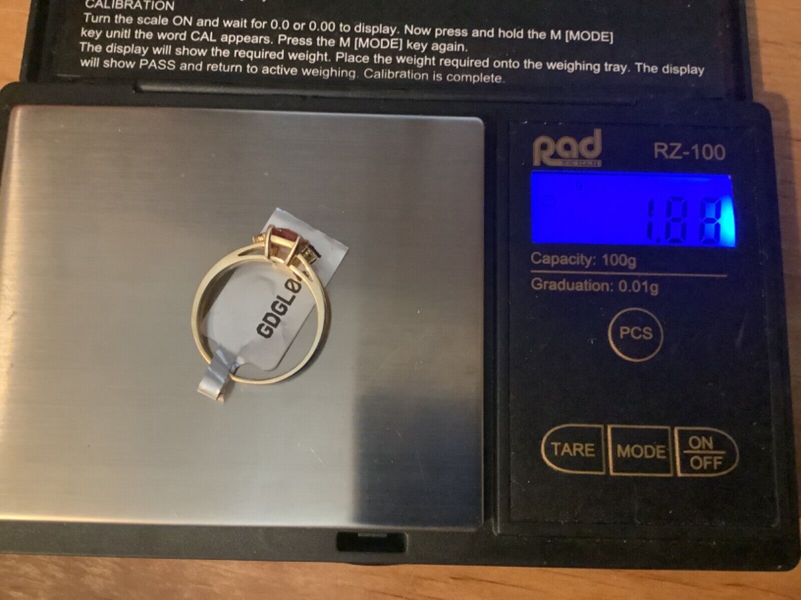 9K Mongolian Andesine 0.87CT ring size N1/2 yellow gold