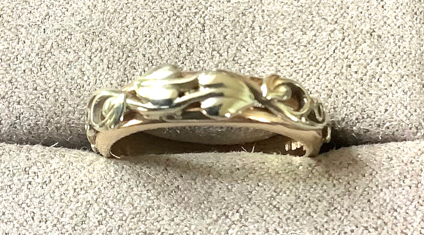 Clogau 9ct Tree of Life Moon white gold and yellow gold ring size O
