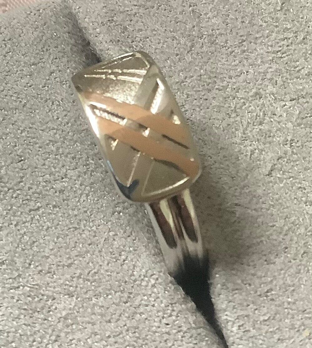 Clogau Tartan Slim ring size R Unisex ladies gents silver and rose gold RRP £129