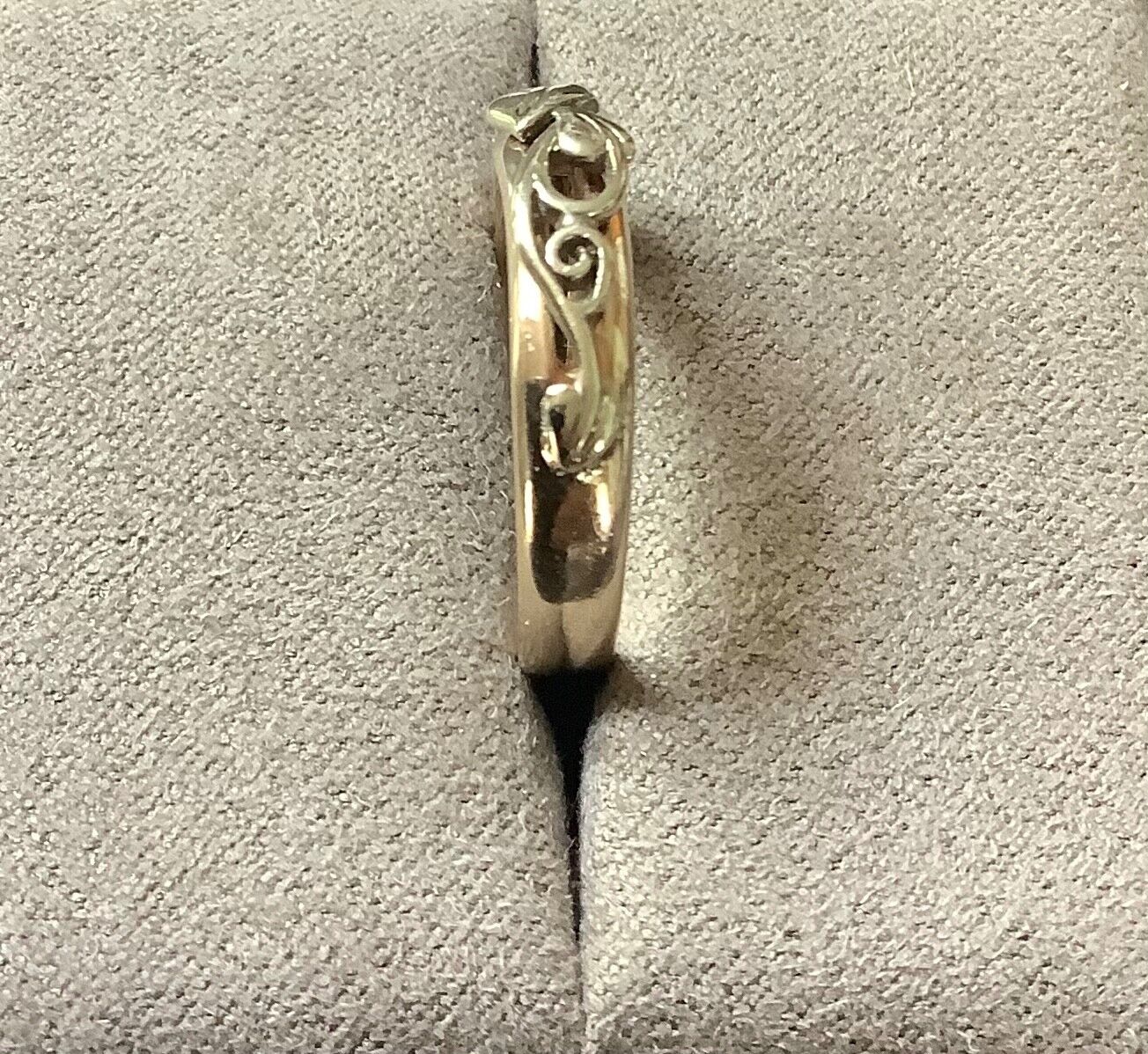 Clogau 9ct Tree of Life Moon white gold and yellow gold ring size O