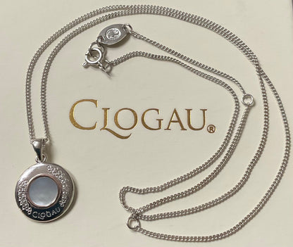 Clogau Celebration Mother of Pearl & White Topaz 18-22” necklace silver & rose gold
