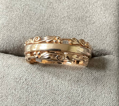 Clogau 1854 Am Byth 18ct Rose Gold Diamond ring size R1/2 6.32g