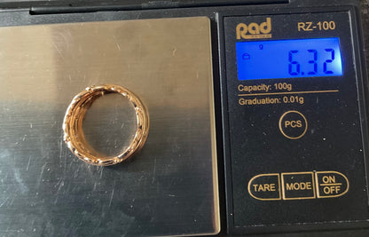 Clogau 1854 Am Byth 18ct Rose Gold Diamond ring size R1/2 6.32g