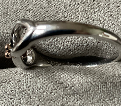 Clogau Tree of Life Unity ring size P in silver and rose gold