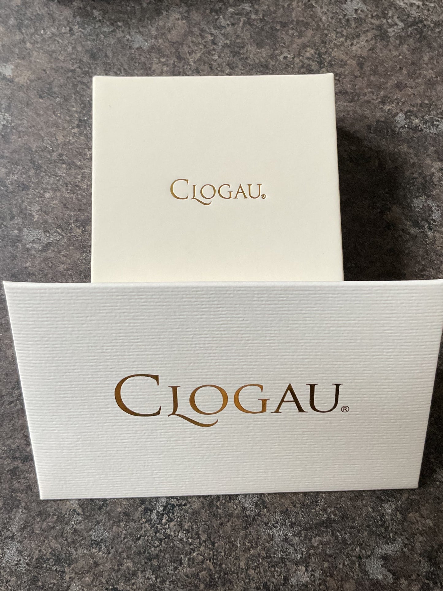 Clogau Tree of Life White Topaz Triple band ring size K in silver and rose gold RRP £219