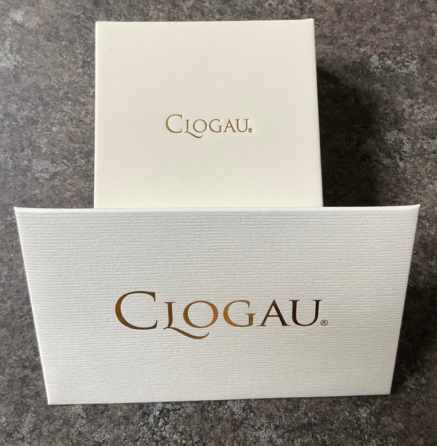 Clogau Tree of Life White Topaz stacking ring size P in silver and rose gold RRP £209
