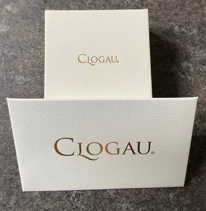 Clogau Tree of Life White Topaz stacking ring size P in silver and rose gold RRP £209