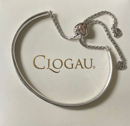 Clogau Eternal Love friendship bangle bracelet in silver and rose gold