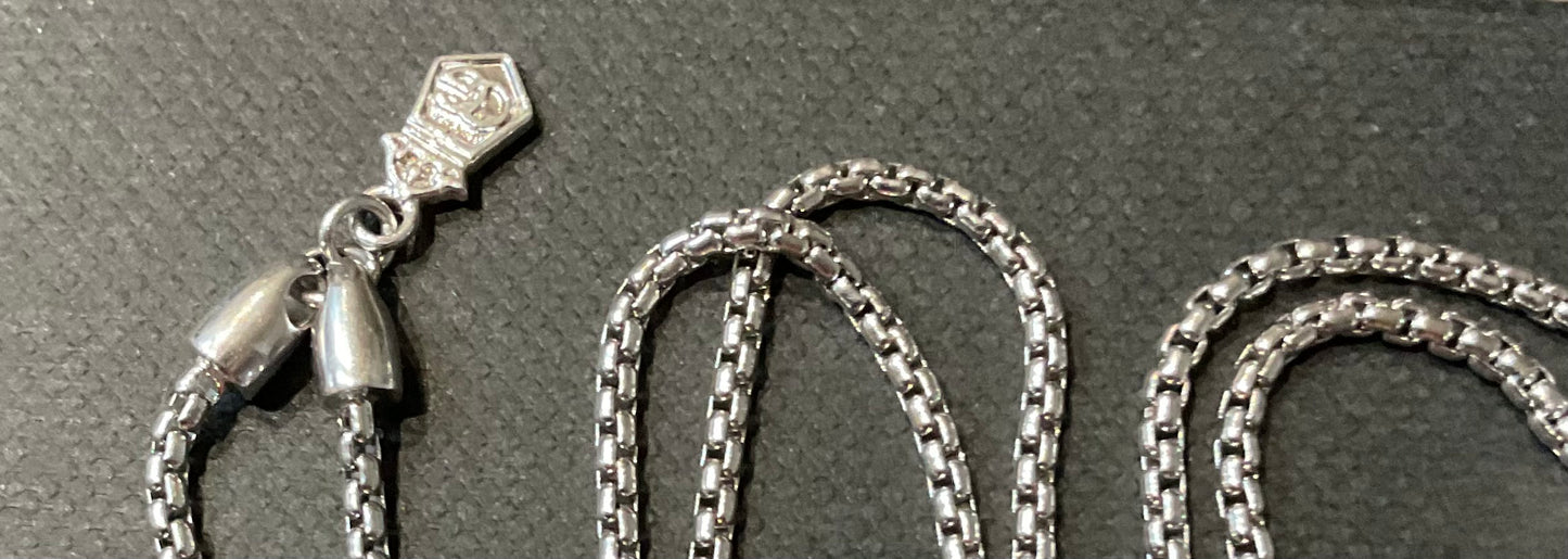 Clogau David Emanuel Star slider lariat necklace in silver and rose gold with Swarovski crystals