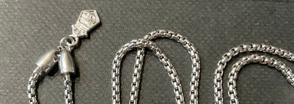 Clogau David Emanuel Star slider lariat necklace in silver and rose gold with Swarovski crystals