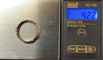 Unisex Clogau Welsh 9ct Rose Gold 5mm Tree of Life Cariad Wedding Band Ring SIZE V1/2-W